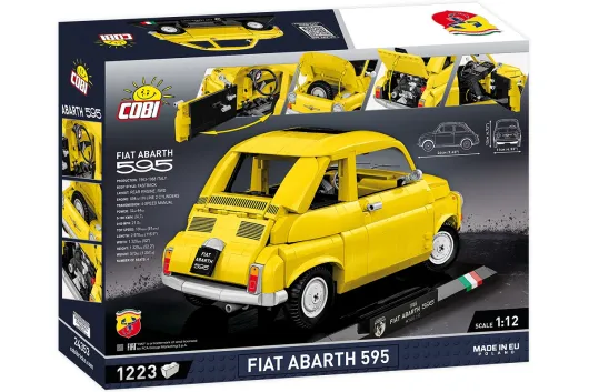 COBI Klemmbausteine Auto Maßstab 1:12 Fiat 500 Abarth Executive Edition - 1223 Teile