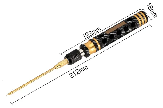 Werkzeugset Titannitrid Innensechskantdreher 4in1 1,5mm 2,0mm 2,5mm, 3,0mm