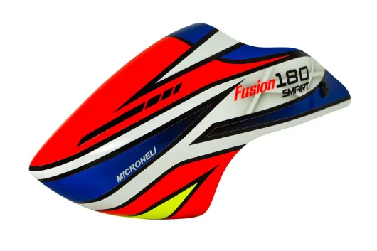 Microheli Fiberglas Haube im Red Transformer Design für Blade Fusion 180 Smart