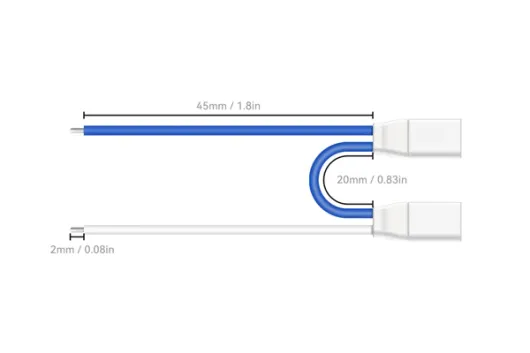 BetaFPV 2S Whoop Kabel Pigtail BT2.0 5Stück