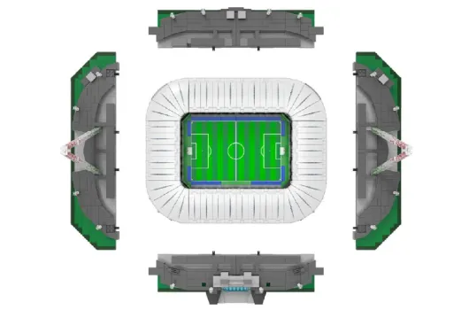 CaDa Klemmbausteine - Fußballstadion Juventus Stadium / Allianz Stadium - 3638 Teile