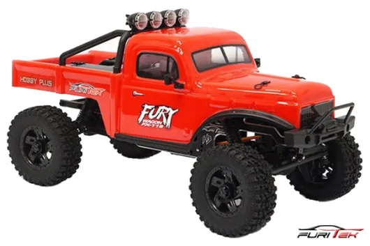 FuriTek 1/18 Brushless RC Crawler Kit FX118 FURY WAGON in rot 2,4GHz RTR