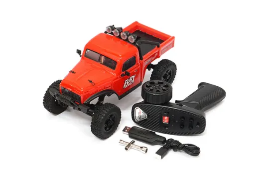FuriTek 1/18 Brushless RC Crawler Kit FX118 FURY WAGON in rot 2,4GHz RTR