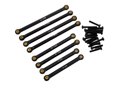 rcTURN Aufhängungs-Link Set aus Aluminium in schwarz für TRX-4M