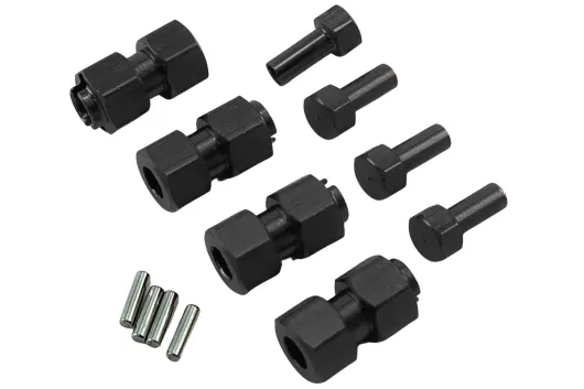 rcTURN Radmitnehmer Verbreiterungsadapter 12mm in schwarz 4Stück für TRX-4M