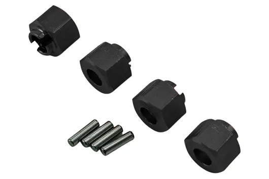 rcTURN Radmitnehmer 5mm in schwarz 4Stück für TRX-4M