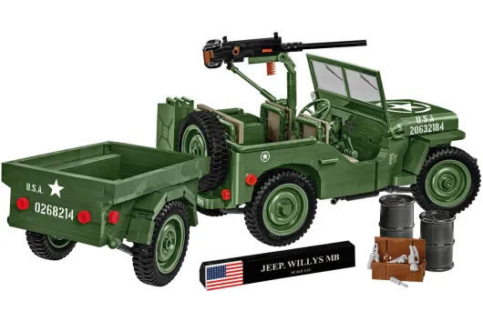COBI Klemmbausteine Auto Jeep Willys mit Anhänger EXECUTIVE EDITION - 1580 Teile