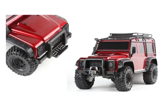 RC Crawler Scalezubehör Bumper vorne aus Metall mit Platte für mögliche Seilwinde für TRX4