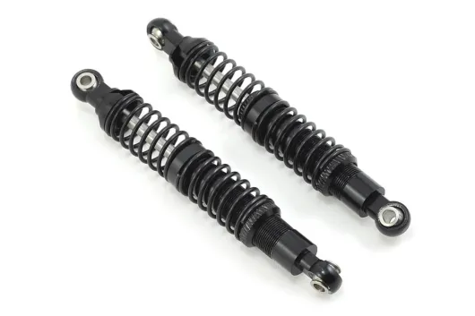 Einstellbarer Alu-Stoßdämpfer für 1/10 RC Autos in schwarz 80mm 2Stück zum Beispiel für TRX-4