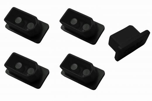 Abdeckkappen für XT60 Buchsen 5 Stück in schwarz