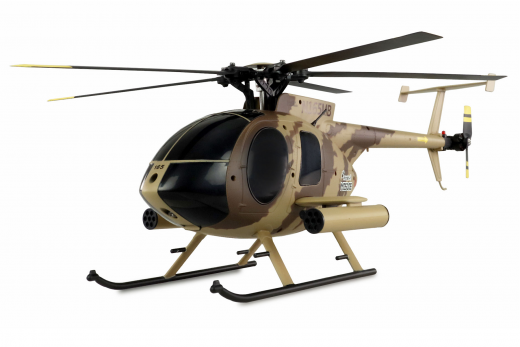 Amewi RC Heli Scale Hubschrauber AFX MD500E Militär Brushless 6-Kanal 325mm Helikopter 6G RTF braun