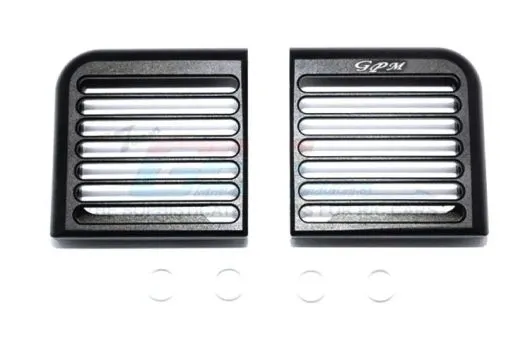 GPM Aluminium Scheinwerfer Schutzgitter horizontal schwarz für Traxxas TRX4 Defender