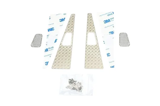 GPM Edelstahl Schutzblech mit Lufteinlass für Radkasten vorn für Traxxas TRX4 Defender