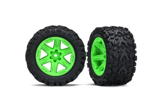 Traxxas Tuning Talon EXT Reifen auf RXT 2,8 Felgen in grün 2Stück hinten für Rustler 1/10