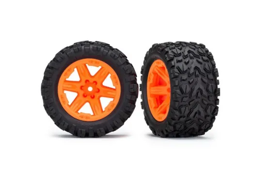 Traxxas Tuning Talon EXT Reifen auf RXT 2,8 Felgen in orange 2Stück für Rustler 1/10