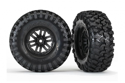 Traxxas Tuning Canyon Trail 4,6x1,9 Reifen auf TRX-4 Felgen in schwarz 2Stück für TRX-4 1/10