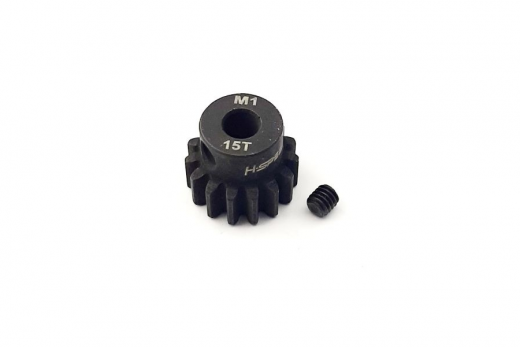 HSP Stahlritzel 15 Zähne Modul 1 für 5mm Welle