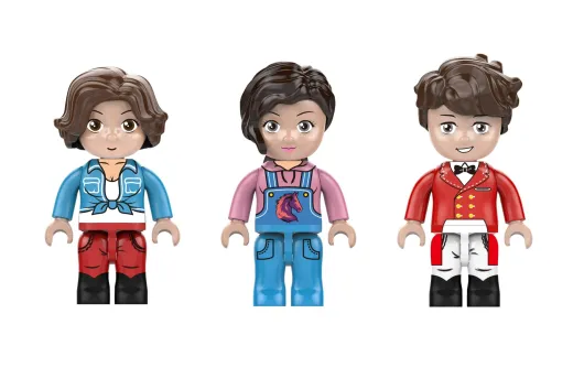 KiddiCraft Klemmbausteine Ponyhof - 869 Teile