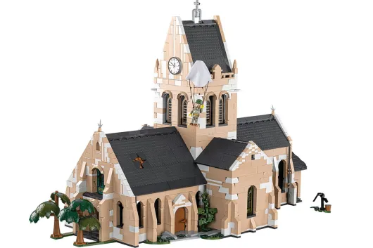 COBI Klemmbausteine Gebäude 1944 Kirche Sainte-Mère-Eglise - 2280 Teile