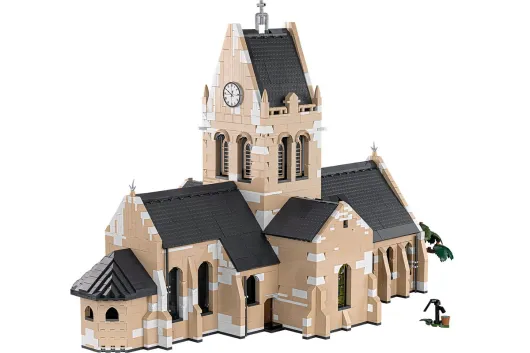 COBI Klemmbausteine Gebäude 1944 Kirche Sainte-Mère-Eglise - 2280 Teile