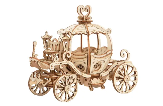 Lasercut Holzbausatz Standmodell Kutsche Aschenputtel´s Kutsche 182 Teile