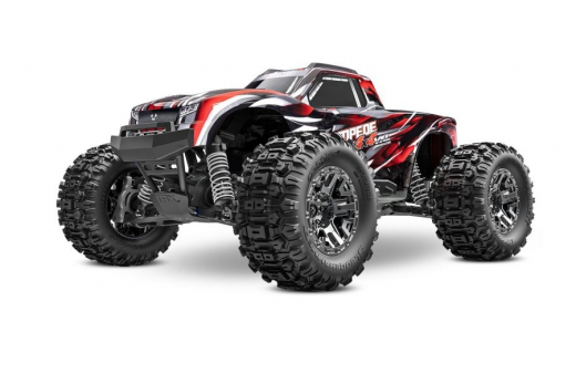 Traxxas Stampede 4x4 VXL HD Rot 1/10 Monster-Truck RTR Brushless, ohne Akku oder Lader
