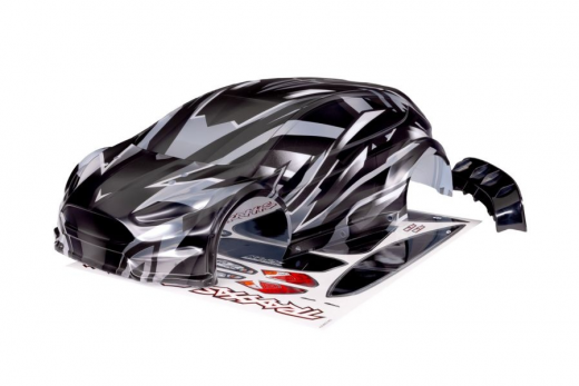 Traxxas Tuning Karosserie ProGraphix mit Aufkleber (benötigt Hintergrundlackierung) für ST Rally Ford Fiesta 4x4 VXL 1/10