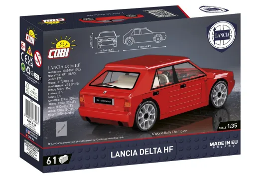 COBI Klemmbausteine Auto 1987 Lancia Delta HF - 61 Teile
