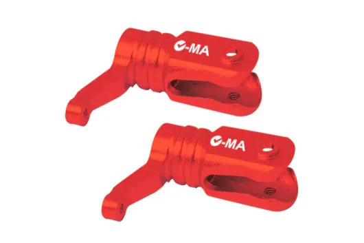 L-MA Precision Tuning Aluminium Hauptrotorblatthalter in rot für OMPHobby M1 EVO