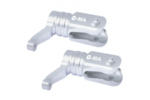 L-MA Precision Tuning Aluminium Hauptrotorblatthalter in silber für OMPHobby M1 EVO