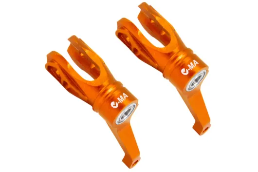 L-MA Precision Tuning Aluminium Hauptrotorblatthalter in orange für OMPHobby M2 EVO