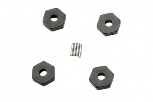 Traxxas Ersatzteile Kunststoff Radmitnehmer 12mm mit Stiften 4Stück für E-Revo und Slash 1/16