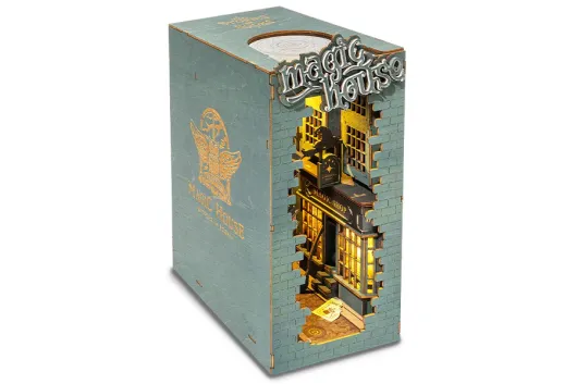 Lasercut Holzbausatz Bücherecke Zauberhaus 216 Teile