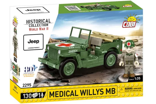 COBI Klemmbausteine Auto Jeep Medical Willys MB - 130 Teile