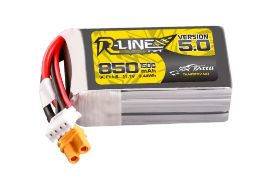 Tattu R-Line LiPo Akku Version 5.0 850mAh 3S 11,1V 150C mit XT30U-F