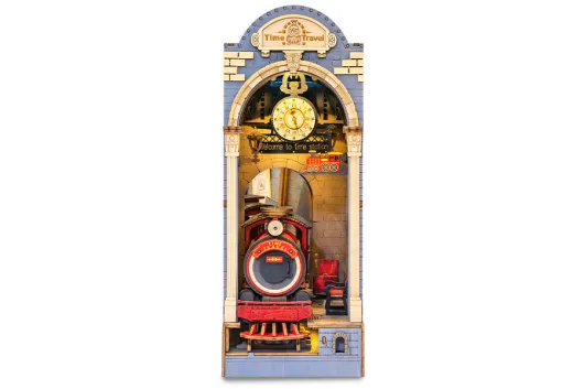 Lasercut Holzbausatz Bücherecke Time Travel 258 Teile