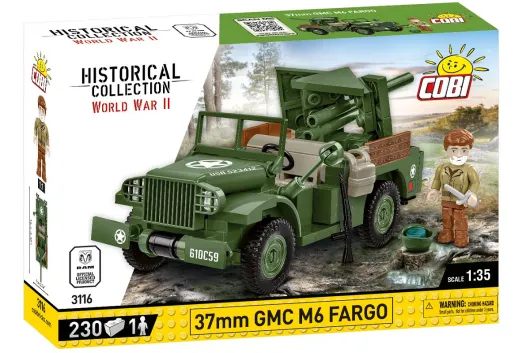 COBI Klemmbausteine Autos 1942 Dodge WC55 GMC M6 Fargo - 230 Teile