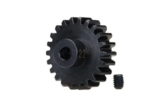 Traxxas Tuning Motorritzel 22Z gehärtet 32dp für 3mm Welle für Rustler, Slash, Stampede, TRX-4 1/10 und Mini-Maxx 1/16