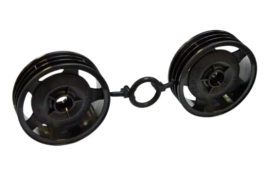 Tamiya RC Ersatzteile für DT03 Felgen Racing Fighter vorne in schwarz 2Stück