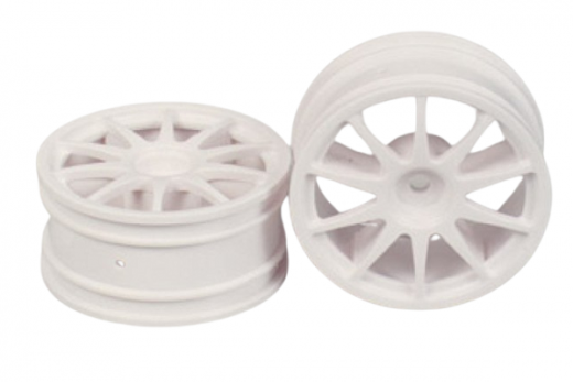 Tamiya RC Ersatzteile für TT02 Felgen 10-Speichen in weiß 26mm 2Stück