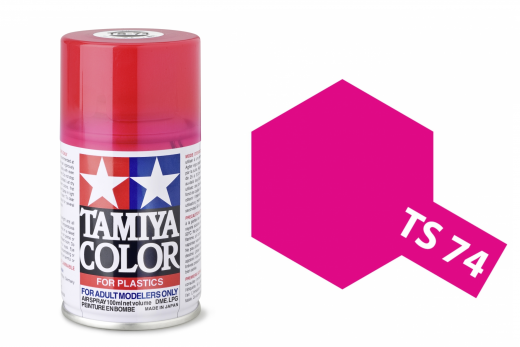 Tamiya Acryl Sprühfarbe TS-74 Rot Transparent Klar glänzend 100ml