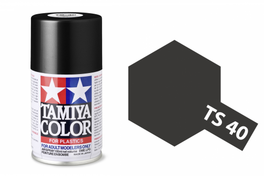 Tamiya Acryl Sprühfarbe TS-40 Metallic Schwarz glänzend 100ml
