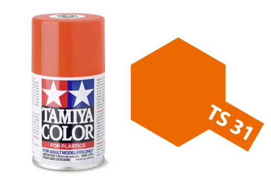 Tamiya Acryl Sprühfarbe TS-31 Leuchtorange glänzend 100ml