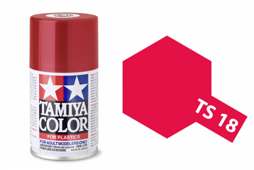 Tamiya Acryl Sprühfarbe TS-18 Metallic Rot glänzend 100ml