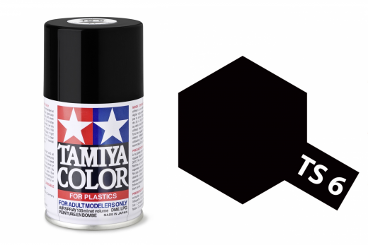 Tamiya Acryl Sprühfarbe TS-6 Schwarz matt 100ml