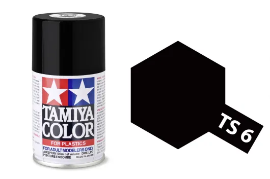 Tamiya Acryl Sprühfarbe TS-6 Schwarz matt 100ml