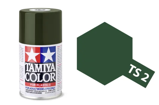 Tamiya Acryl Sprühfarbe TS-2 Dunkelgrün matt 100ml