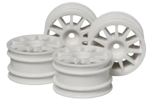 Tamiya RC Ersatzteile für MF01X Felgen 11-Speichen in weiß 4Stück