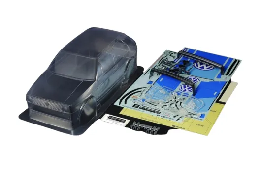 Tamiya RC Karosserie VW Golf MK2 GTI 16V Rally für MF-01X 1/10 bzw. für 239mm und Rädern mit 60mm Durchmesser