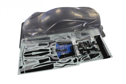 Tamiya RC Karosserie Raybrig NSX Concept GT für TT-02 1/10 bzw. für 257mm Radstand (Standard)